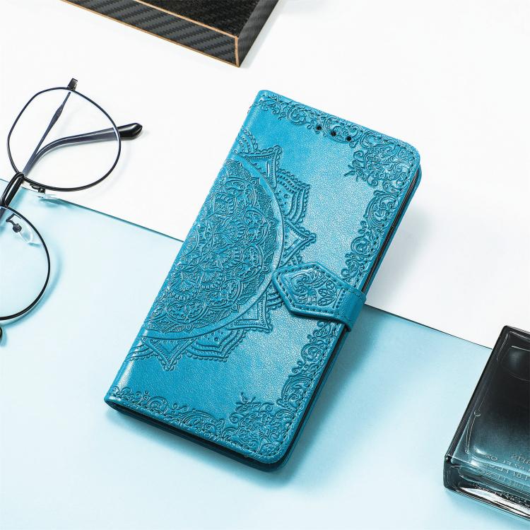 For iPhone Air Mandala Flower Embossed Leather Phone Case