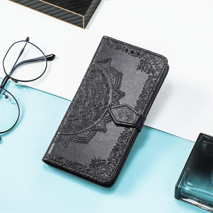 For iPhone Air Mandala Flower Embossed Leather Phone Case