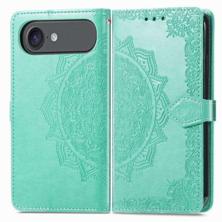 For iPhone Air Mandala Flower Embossed Leather Phone Case