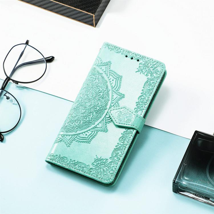 For iPhone Air Mandala Flower Embossed Leather Phone Case