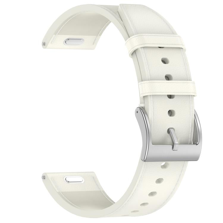 For Huawei Watch GT 5 46mm Press Button 22mm Leather Watch Band