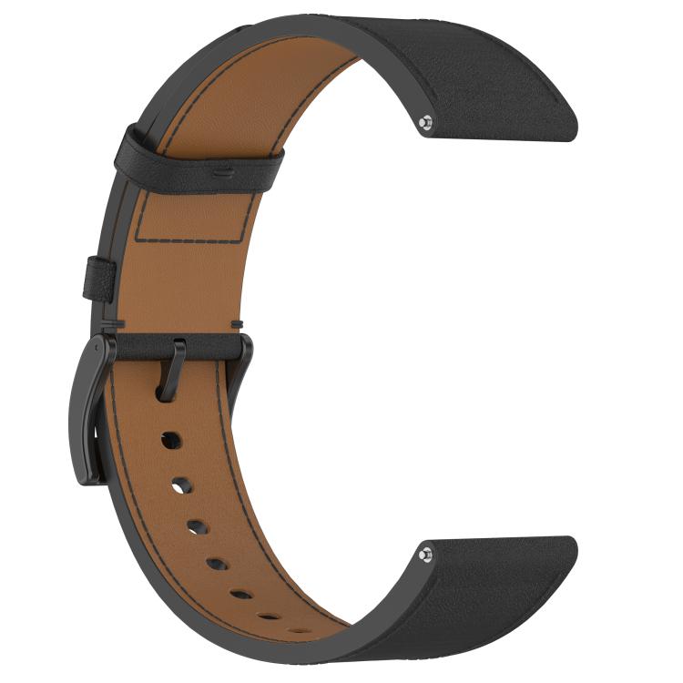 For Huawei Watch GT 5 46mm Press Button 22mm Leather Watch Band