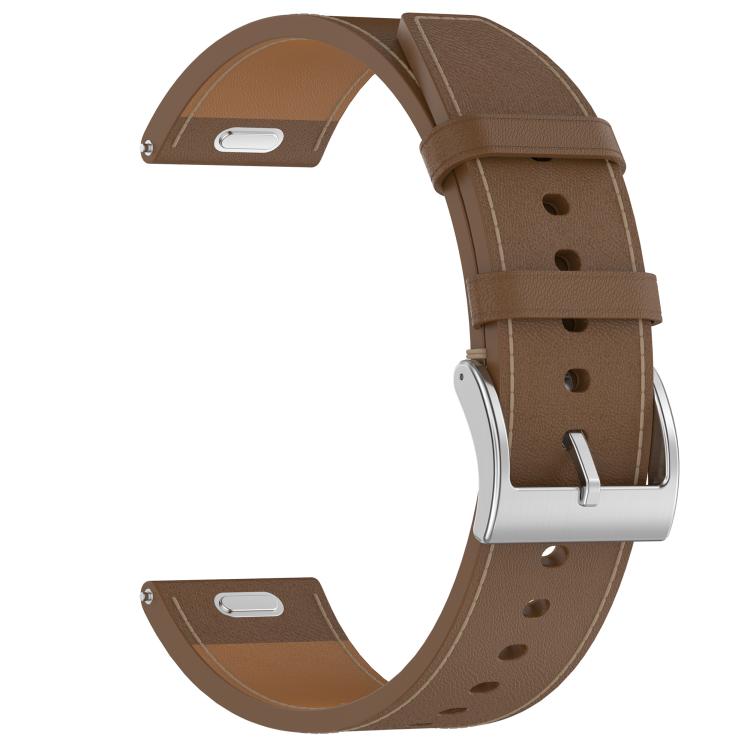 For Huawei Watch GT 5 46mm Press Button 22mm Leather Watch Band