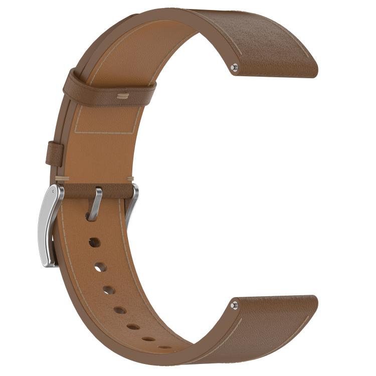 For Huawei Watch GT 5 46mm Press Button 22mm Leather Watch Band