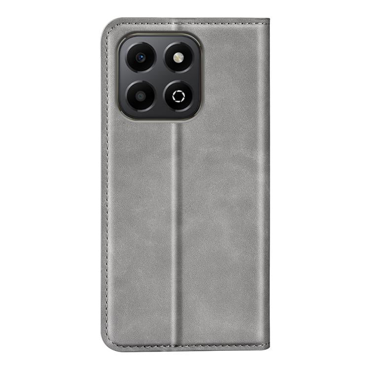 For Honor X6b Retro-skin Magnetic Suction Leather Phone Case