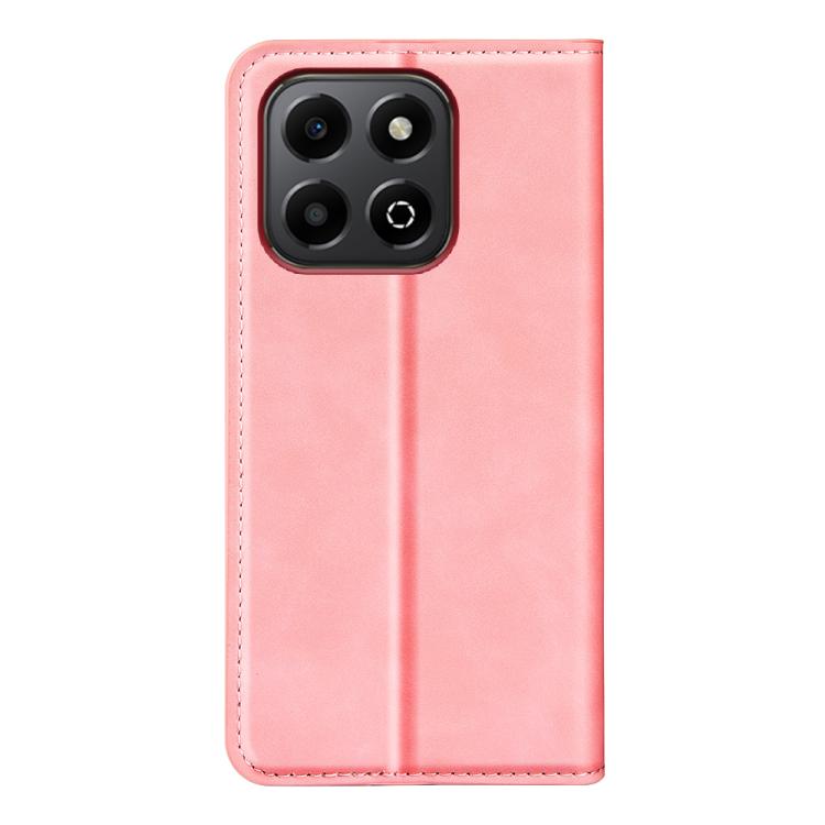 For Honor X6b Retro-skin Magnetic Suction Leather Phone Case