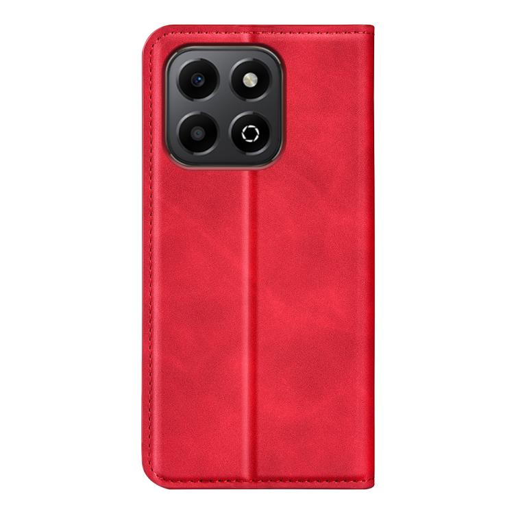 For Honor X6b Retro-skin Magnetic Suction Leather Phone Case