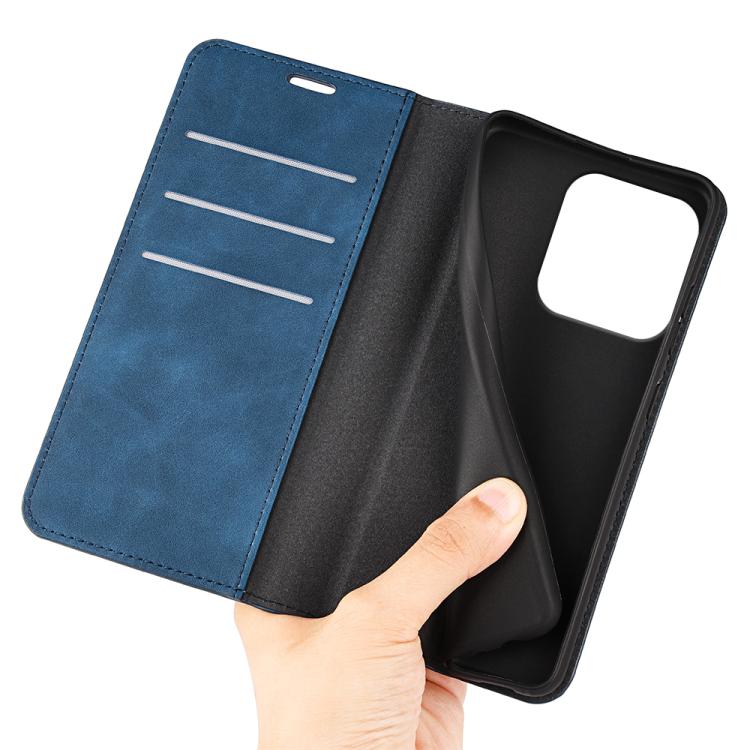 For Honor X8c Retro-skin Magnetic Suction Leather Phone Case