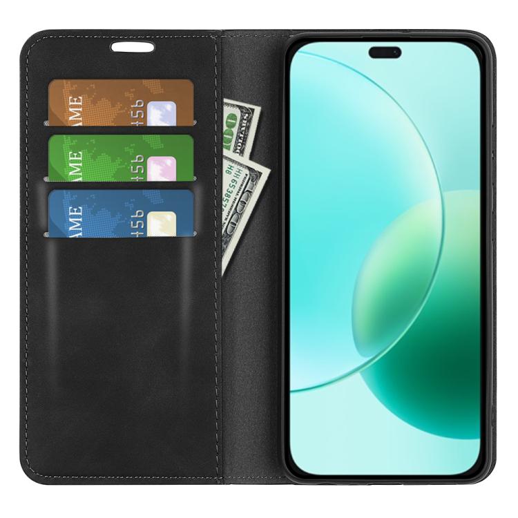 For Honor 400 Lite Global Retro-skin Magnetic Suction Leather Phone Case