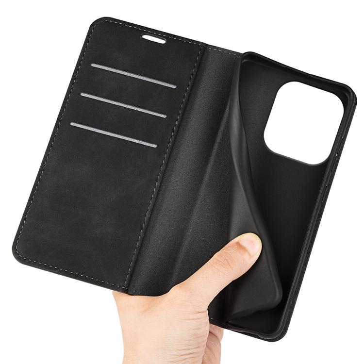 For Honor 400 Lite Global Retro-skin Magnetic Suction Leather Phone Case