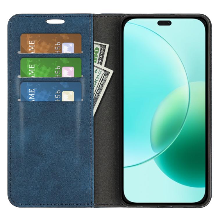 For Honor 400 Lite Global Retro-skin Magnetic Suction Leather Phone Case