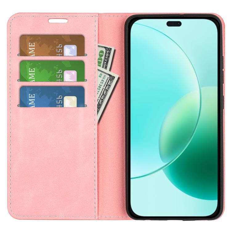 For Honor 400 Lite Global Retro-skin Magnetic Suction Leather Phone Case