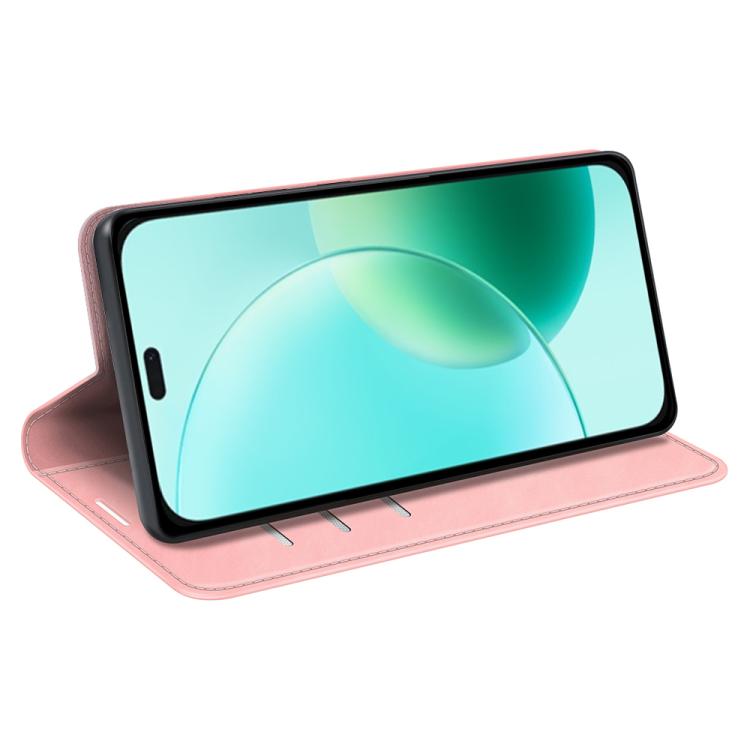 For Honor 400 Lite Global Retro-skin Magnetic Suction Leather Phone Case