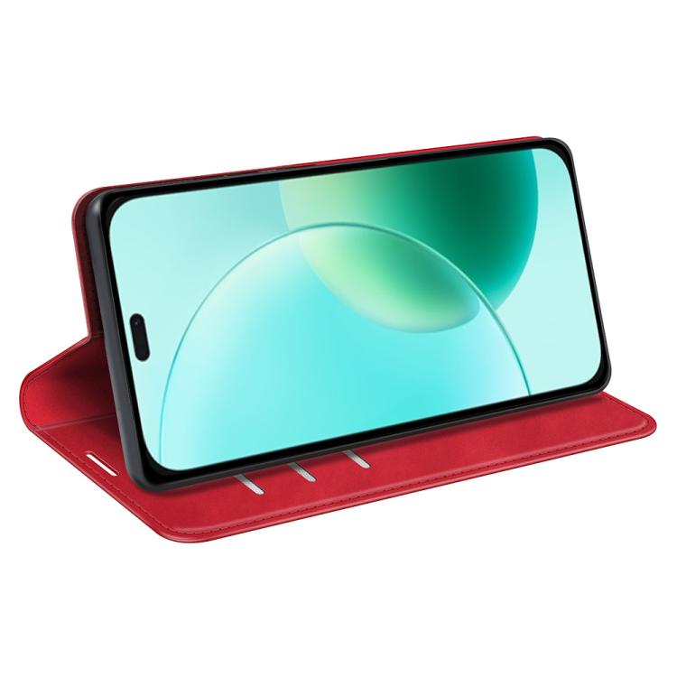 For Honor 400 Lite Global Retro-skin Magnetic Suction Leather Phone Case