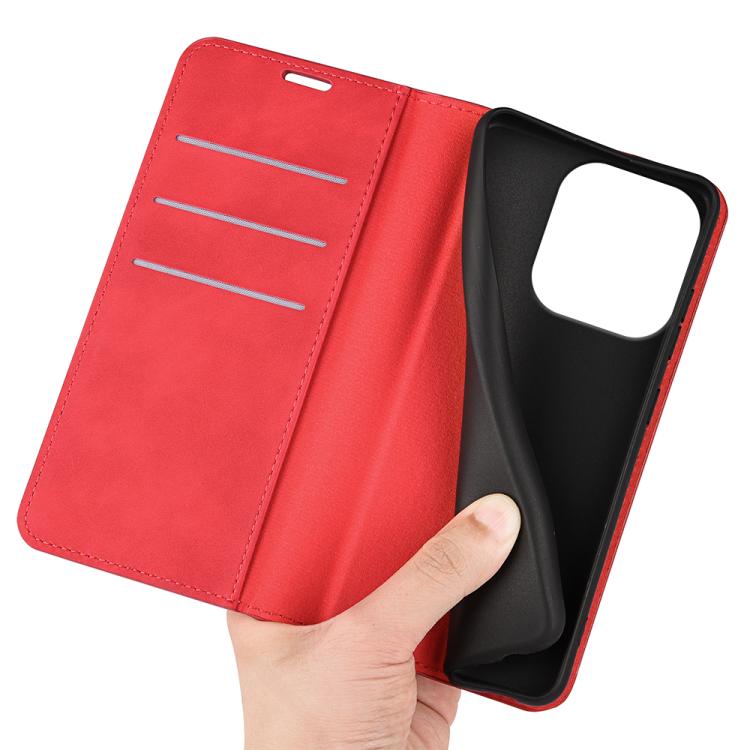 For Honor 400 Lite Global Retro-skin Magnetic Suction Leather Phone Case