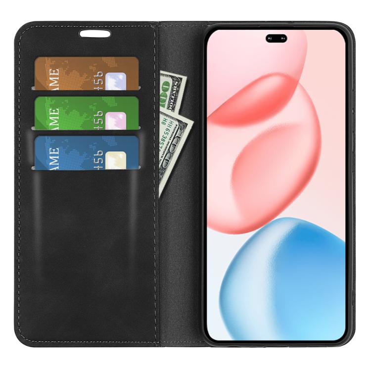 For Honor 400 Pro Global 160.8mm Retro-skin Magnetic Suction Leather Phone Case