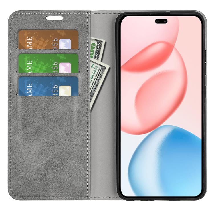 For Honor 400 Pro Global 160.8mm Retro-skin Magnetic Suction Leather Phone Case