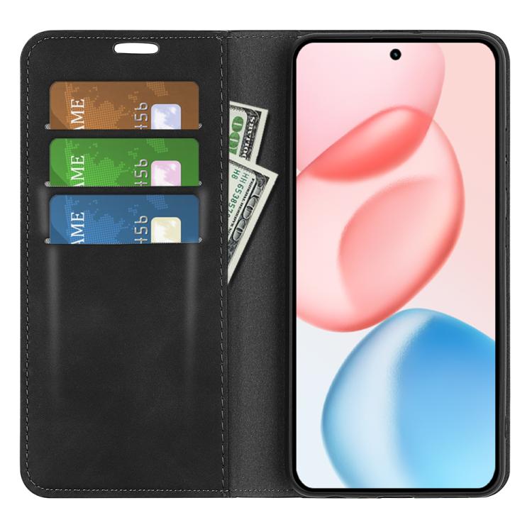 For Honor 400 Global 156.5mm Retro-skin Magnetic Suction Leather Phone Case