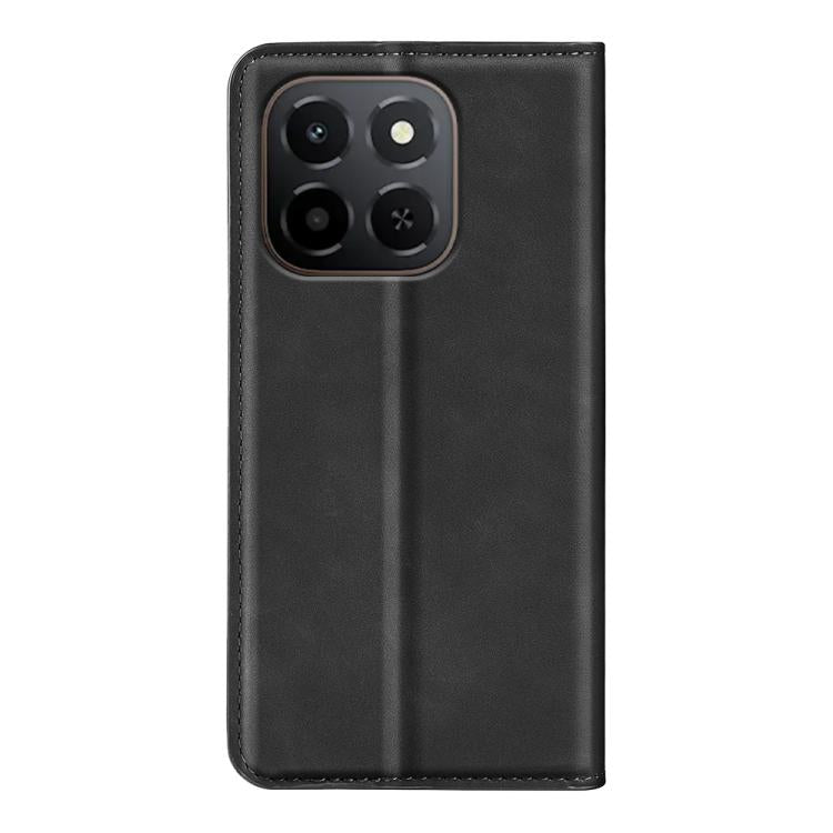 For Honor X6c Retro-skin Magnetic Suction Leather Phone Case