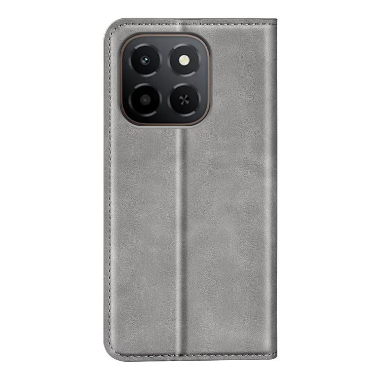 For Honor X6c Retro-skin Magnetic Suction Leather Phone Case
