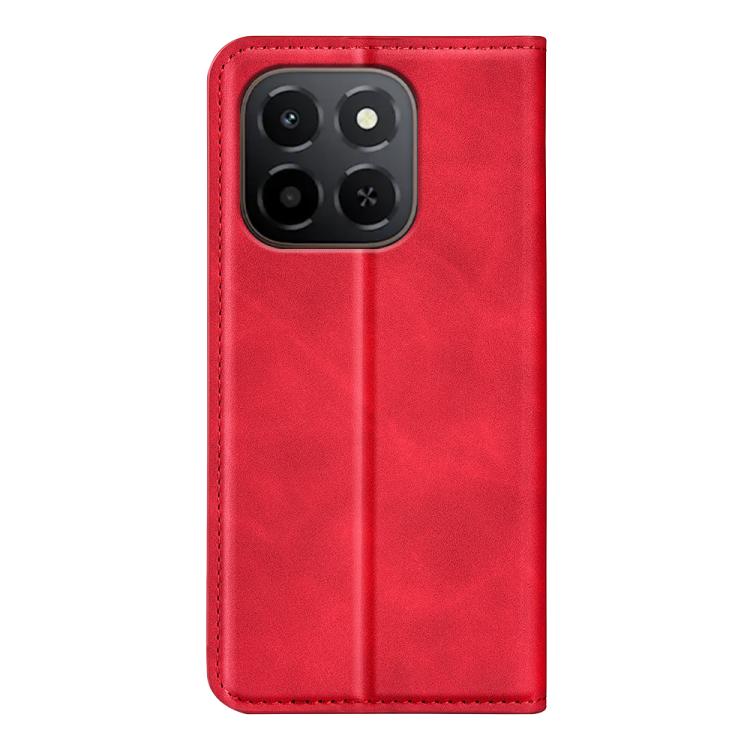 For Honor X6c Retro-skin Magnetic Suction Leather Phone Case
