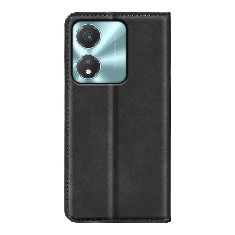 For Honor X5c Plus Retro-skin Magnetic Suction Leather Phone Case
