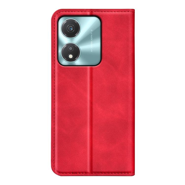 For Honor X5c Plus Retro-skin Magnetic Suction Leather Phone Case