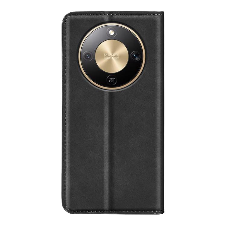 For Honor X9d 5G Retro-skin Magnetic Suction Leather Phone Case
