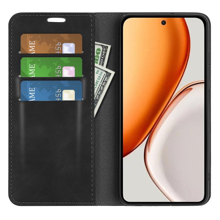 For Honor X9d 5G Retro-skin Magnetic Suction Leather Phone Case