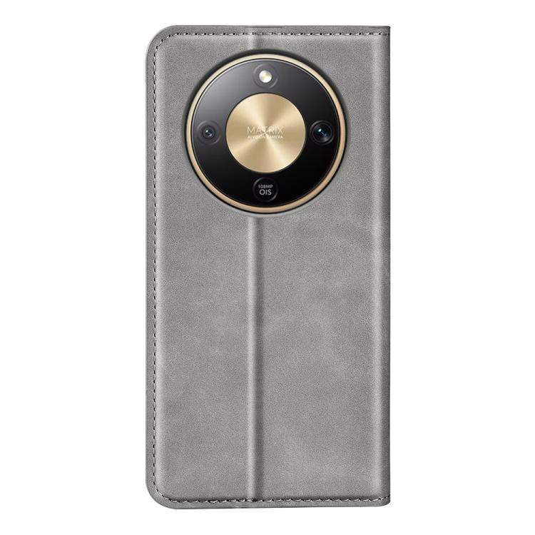 For Honor X9d 5G Retro-skin Magnetic Suction Leather Phone Case