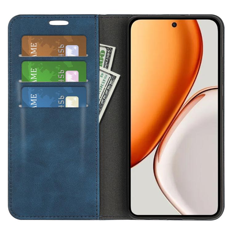 For Honor X9d 5G Retro-skin Magnetic Suction Leather Phone Case