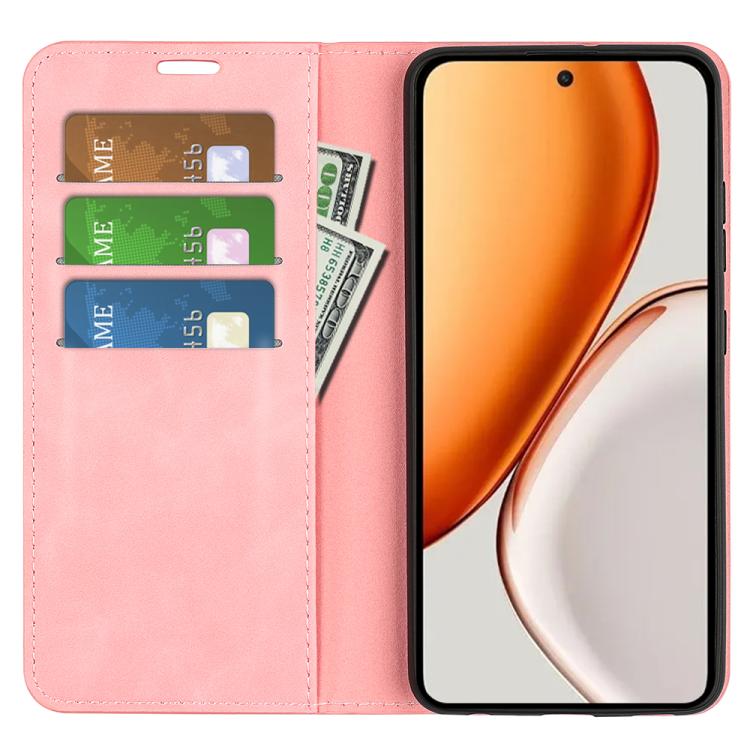 For Honor X9d 5G Retro-skin Magnetic Suction Leather Phone Case