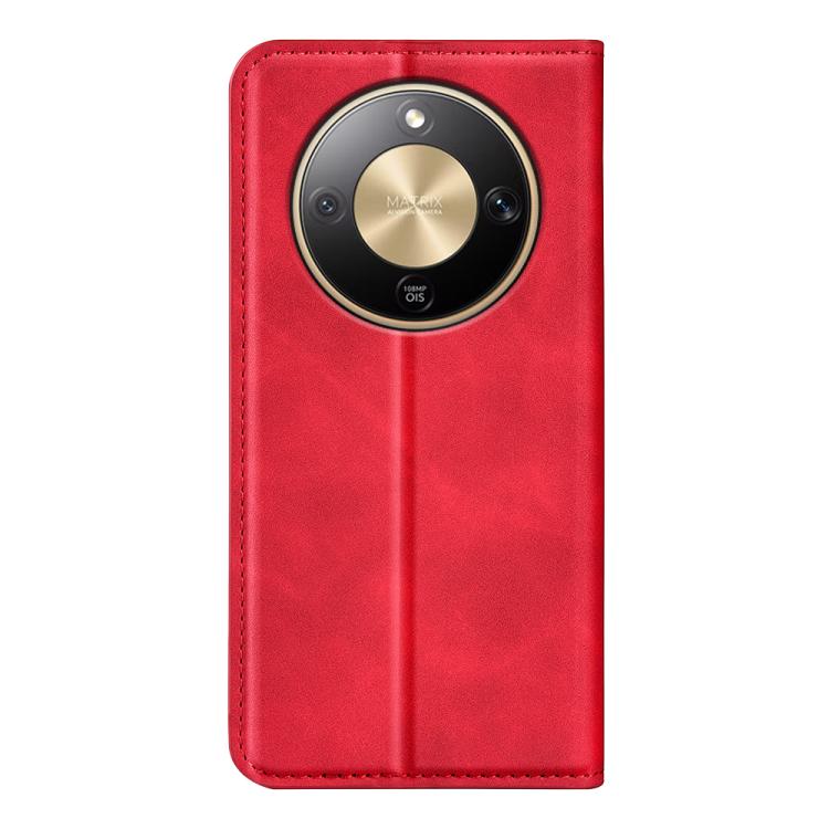 For Honor X9d 5G Retro-skin Magnetic Suction Leather Phone Case