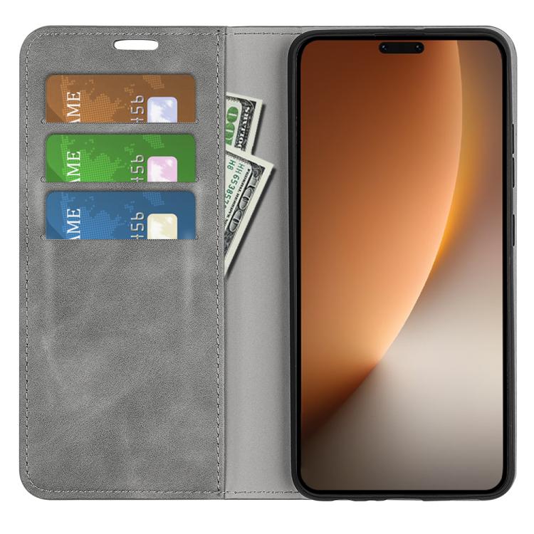 For Honor Magic8 Pro Retro-skin Magnetic Suction Leather Phone Case