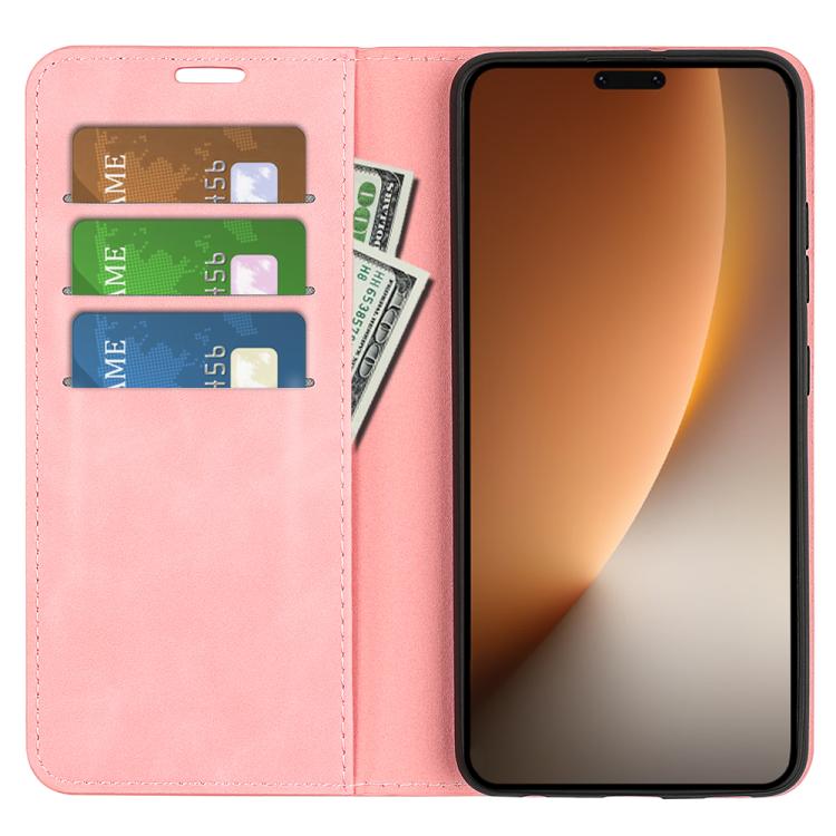 For Honor Magic8 Pro Retro-skin Magnetic Suction Leather Phone Case