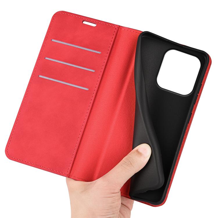 For Honor 600 Lite Global Retro-skin Magnetic Suction Leather Phone Case