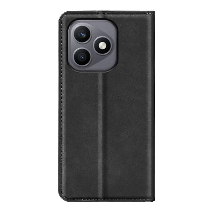 For Honor X8d 4G Retro-skin Magnetic Suction Leather Phone Case