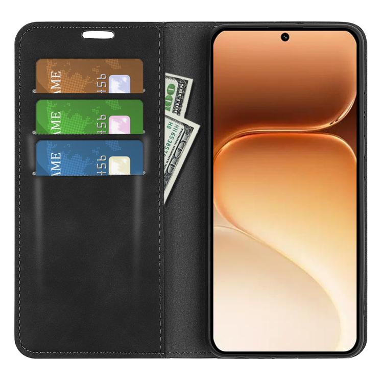 For Honor 600 / 600 Pro Global Retro-skin Magnetic Suction Leather Phone Case