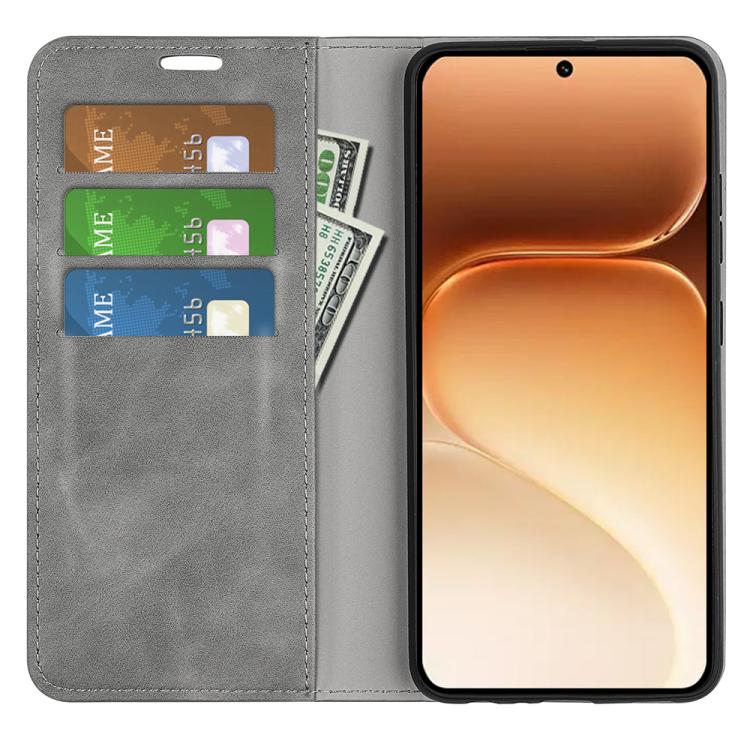 For Honor 600 / 600 Pro Global Retro-skin Magnetic Suction Leather Phone Case