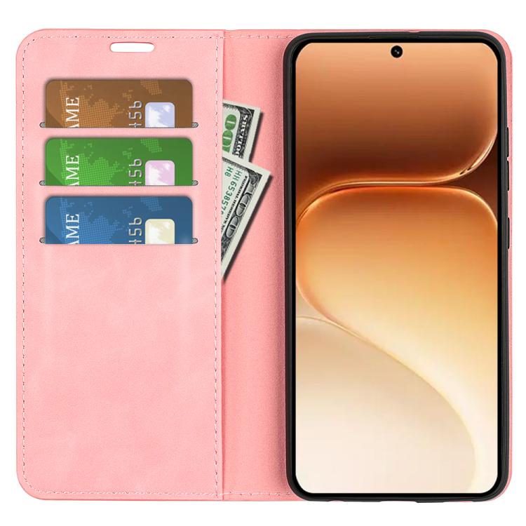 For Honor 600 / 600 Pro Global Retro-skin Magnetic Suction Leather Phone Case