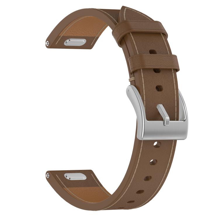 For Huawei Watch GT 3 42mm Press Button 20mm Leather Watch Band