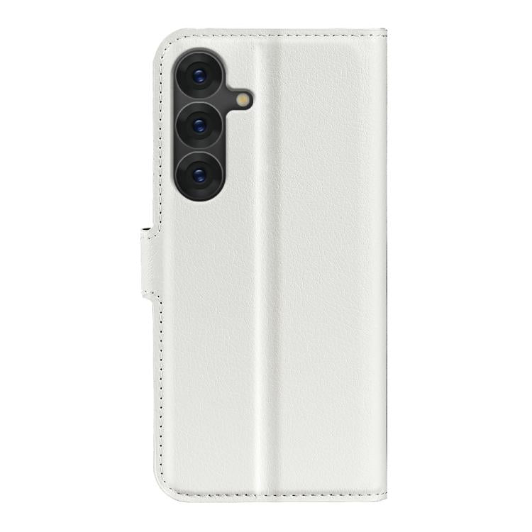 For Samsung Galaxy S25+ 5G Litchi Texture Horizontal Flip Leather Phone Case with Holder
