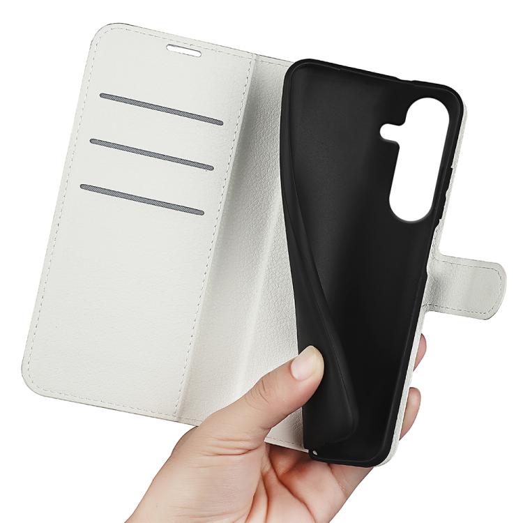 For Samsung Galaxy S25+ 5G Litchi Texture Horizontal Flip Leather Phone Case with Holder
