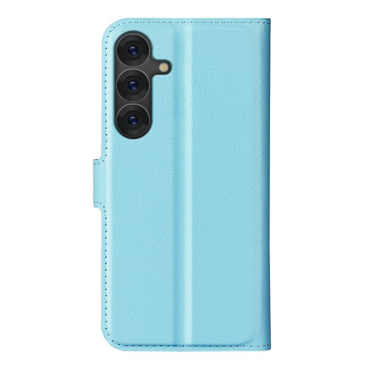 For Samsung Galaxy S25+ 5G Litchi Texture Horizontal Flip Leather Phone Case with Holder