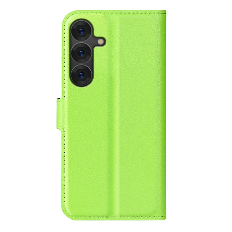 For Samsung Galaxy S25+ 5G Litchi Texture Horizontal Flip Leather Phone Case with Holder