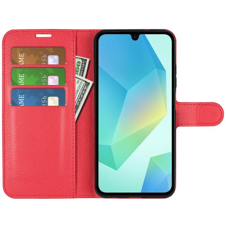 For Samsung Galaxy A17 5G Litchi Texture Horizontal Flip Leather Phone Case with Holder