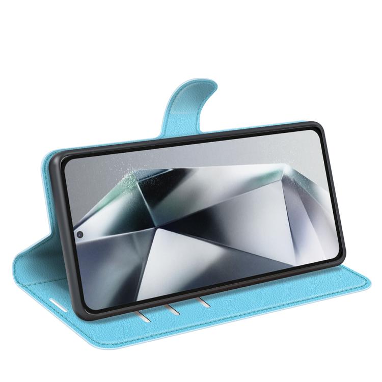For Samsung Galaxy S25 Ultra 5G Litchi Texture Horizontal Flip Leather Phone Case with Holder