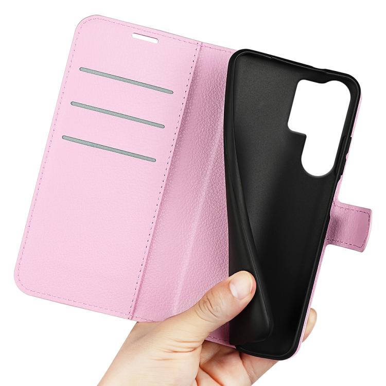 For Samsung Galaxy S25 Ultra 5G Litchi Texture Horizontal Flip Leather Phone Case with Holder