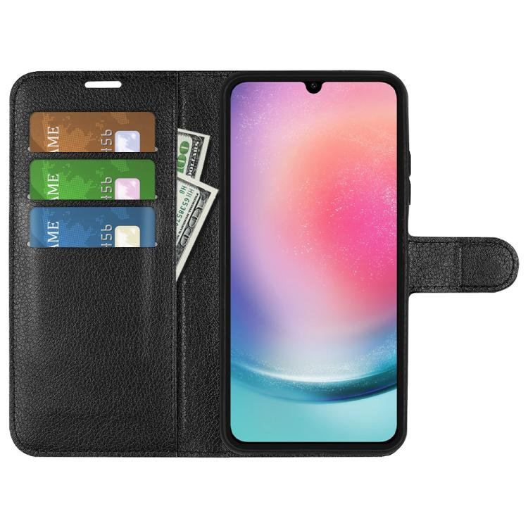 For Samsung Galaxy A16 5G Litchi Texture Horizontal Flip Leather Phone Case with Holder