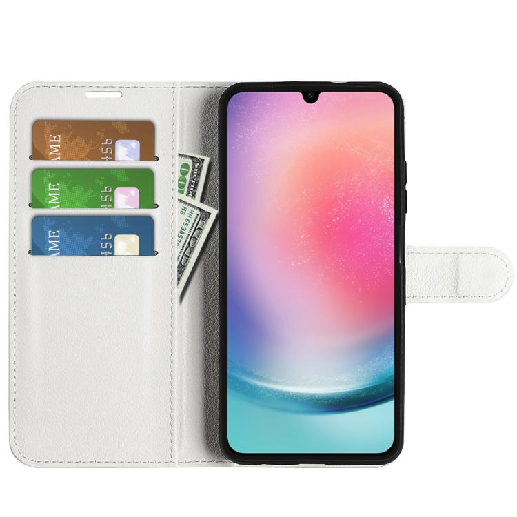 For Samsung Galaxy A16 5G Litchi Texture Horizontal Flip Leather Phone Case with Holder